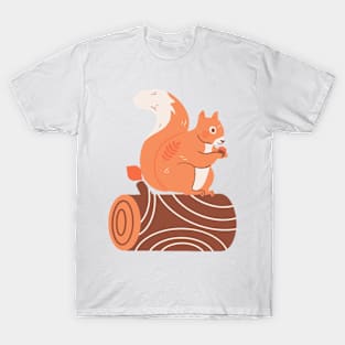 Squirrel Art T-Shirt